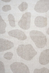 The Rugs Moodi Shaggy Light Beige Kora Rug Runner Abstract Thick High Pile For Living Rooms, Bedrooms, Hallways, Kitchens - thumbnail 1