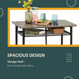 Wyld Haus Yoliba 3-Piece Black And Oak Breakfast Bar Table And Stools With Storage Shelf - thumbnail 5