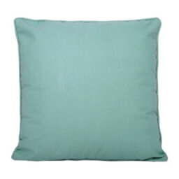 Fusion Plain Dye Water & Uv Resistant Teal Filled Cushion - thumbnail 1