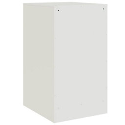 Berkfield Bedside Cabinets 2 Pcs White 34.5X39X62 Cm Steel - thumbnail 9