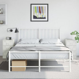 Berkfield Bedside Cabinets 2 Pcs White 34.5X39X62 Cm Steel - thumbnail 1