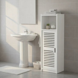 3-Tier Bathroom Cabinet Waterproof Free-Standing Storage Box Home Organizer - thumbnail 3