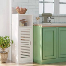 3-Tier Bathroom Cabinet Waterproof Free-Standing Storage Box Home Organizer - thumbnail 6