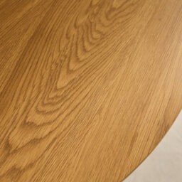 Sweeek - Round Dining Table Oak Wood Effect Black Metal Legs 4-Seater Azylis 100X100X76 Cm - thumbnail 5