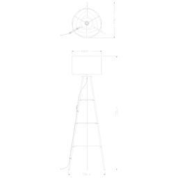 Aspen Matt Grey Floor Lamp - thumbnail 8