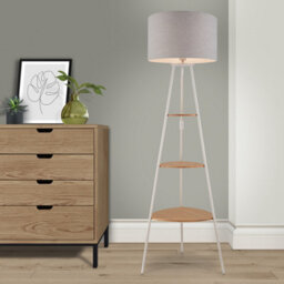 Aspen Matt Grey Floor Lamp
