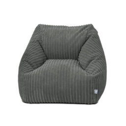 rucomfy Beanbags Rucomfy Indoor Snuggle Bean Bag Chair For Kids - Grey Jumbo Cord - thumbnail 2