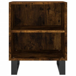 Berkfield Bedside Cabinet Smoked Oak 40X30X50 Cm Engineered Wood - thumbnail 4