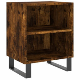 Berkfield Bedside Cabinet Smoked Oak 40X30X50 Cm Engineered Wood - thumbnail 2