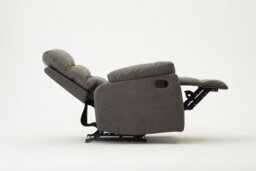 Home Detail Maxwell Sofa Suite Armchair Manual Recliner Air Leather Padded, Grey - thumbnail 8