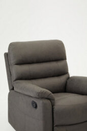 Home Detail Maxwell Sofa Suite Armchair Manual Recliner Air Leather Padded, Grey - thumbnail 5