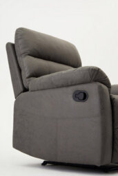Home Detail Maxwell Sofa Suite Armchair Manual Recliner Air Leather Padded, Grey - thumbnail 6
