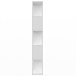 Berkfield Book Cabinet/room Divider White 80X24X159 Cm Engineered Wood - thumbnail 6