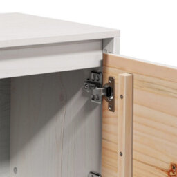 Walplus Tv Cabinet White 156X37X45 Cm Solid Wood Pine - thumbnail 8