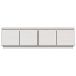 Walplus Tv Cabinet White 156X37X45 Cm Solid Wood Pine - thumbnail 4