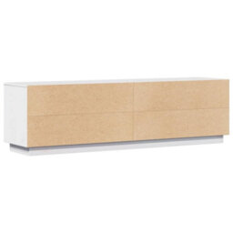 Walplus Tv Cabinet White 156X37X45 Cm Solid Wood Pine - thumbnail 7