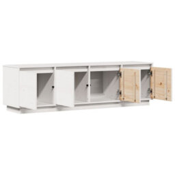 Walplus Tv Cabinet White 156X37X45 Cm Solid Wood Pine - thumbnail 5