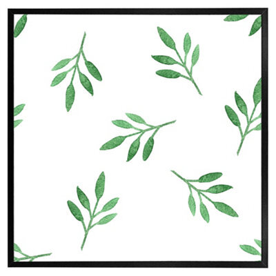 "Andrew Lee Green Leaf (Picutre Frame) / 24X24"" / Grey" - image 1