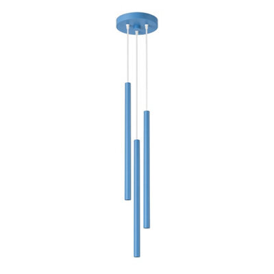 Sollux Lighting Pastelo Steel Light Blue 3 Lights Modern Pendant Lamps - image 1