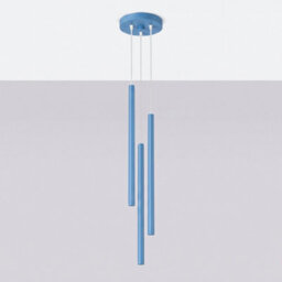 Sollux Lighting Pastelo Steel Light Blue 3 Lights Modern Pendant Lamps - thumbnail 2