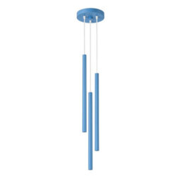 Sollux Lighting Pastelo Steel Light Blue 3 Lights Modern Pendant Lamps