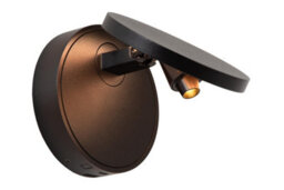 Lucide Premium Ufor Wall Light Diameter 12Cm Led Dim To Warm - 1800K/3000K - Black - thumbnail 1