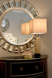 Gilded Frogs Table Lamp With Faux Silk Shade And Gold Leaf Finial - thumbnail 2