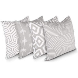 Penguin Home 100% Cotton Set Of 4 - Decorative Double Sided Square Cushion Covers - thumbnail 1