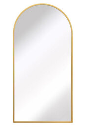 "Mirroroutlet Arcus - Gold Framed Arched Leaner / Wall Mirror 79"" X 39"" (200Cm X 100Cm)" - thumbnail 3