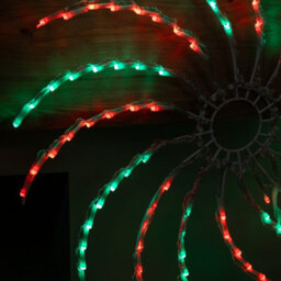 Samuel Alexander 50Cm Light Up Christmas Spinner Decoration With 128 Red And Green Leds - thumbnail 7