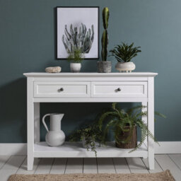 Nöa & Nani Noa & Nani Console Hallway Table With 2 Drawers In Classic White Karlstad - thumbnail 2