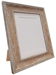 Frames By Post Scandi Distressed Wood Frame With White Mount For Image Size 10 X 6 - thumbnail 4