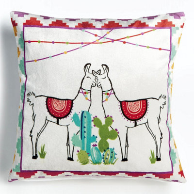 Rapport Home Happy Llamas Cushion Cover (43X43Cm) Multicolor
