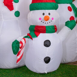 Samuel Alexander 1.5M Light Up Christmas Inflatable Snowman Family With 12 White Leds - thumbnail 7