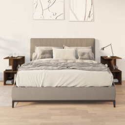 Berkfield Bedside Cabinets 2 Pcs Brown Oak 35X35X55 Cm Engineered Wood - thumbnail 1