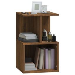 Berkfield Bedside Cabinets 2 Pcs Brown Oak 35X35X55 Cm Engineered Wood - thumbnail 4