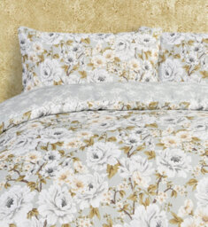 Smart Living Luxury Soft Reversible Elegant Blooms Duvet Cover & Pillowcases - thumbnail 3