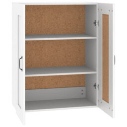 Berkfield Hanging Wall Cabinet White 69.5X32.5X90 Cm - thumbnail 7