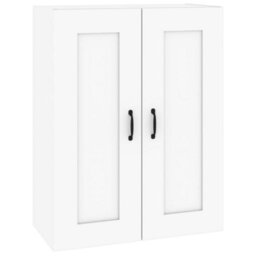 Berkfield Hanging Wall Cabinet White 69.5X32.5X90 Cm - thumbnail 2