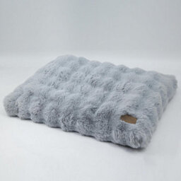Bingopaw 76X51X10Cm Ultra Plush Dog Bed Soft Pet Cushion Washable Pet Mats With Anti-Slip Bottom, Grey - thumbnail 7