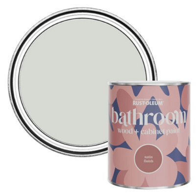 Rust-Oleum Winter Grey Satin Bathroom Wood & Cabinet Paint 750Ml - image 1