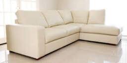 Westpoint Venice Big Corner Sofa Faux Leather Cream Right Hand Side