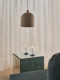 Nordlux Gaston Indoor Pendant Light Brown Metal E27 White Inner - Mains Powered, Ip20 - thumbnail 7