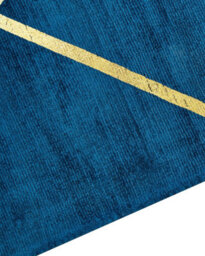Beliani Rug Havza Blue 80 X 150 Cm Viscose - thumbnail 6