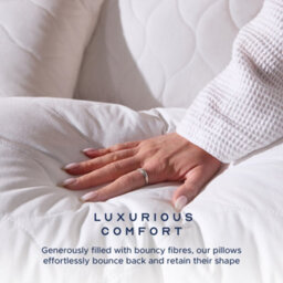 Snuggledown Luxury Cotton Quilted Pillow, Firm Support, 4 Pack - thumbnail 4