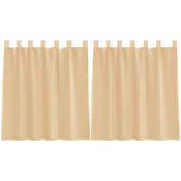 Walplus Voile Curtains With Loops 2 Pcs Sand 140X140 Cm - thumbnail 2