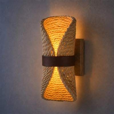 Amorly 1 Pack Bohemian Rustic Farmhouse Wall Sconce, Boho Decorative Lighting Fixture For Bedroom, Bathroom, Living Room, Hallway - image 1