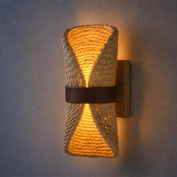 Amorly 1 Pack Bohemian Rustic Farmhouse Wall Sconce, Boho Decorative Lighting Fixture For Bedroom, Bathroom, Living Room, Hallway - thumbnail 1