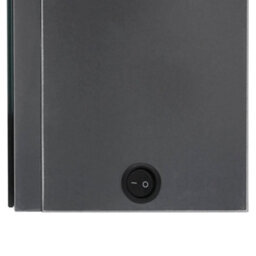 Berkfield Stylish Led Bathroom Mirror Cabinet Shining Grey 50X14X60 Cm - thumbnail 6