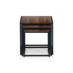 Julian Bowen Tribeca Nest Of 3 Tables - Walnut Effect - thumbnail 3